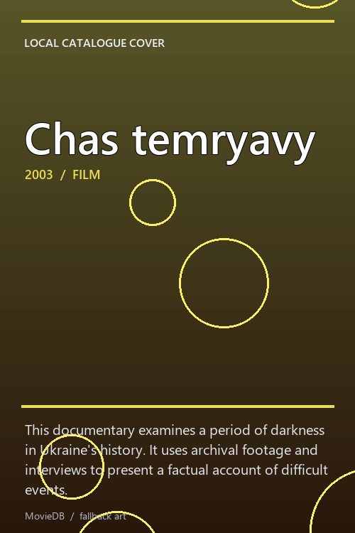 Chas temryavy poster