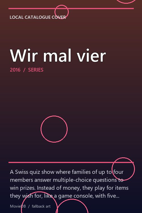 Wir mal vier poster