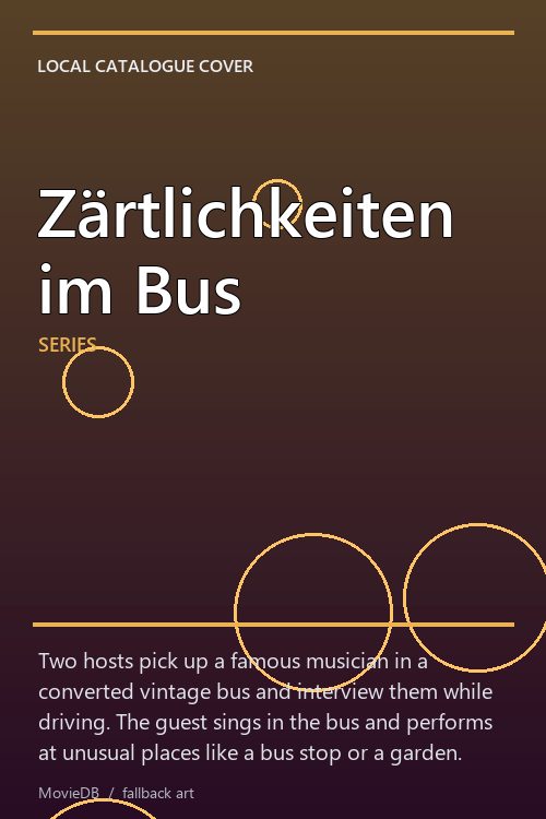 Zärtlichkeiten im Bus poster
