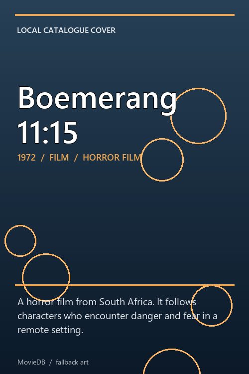 Boemerang 11:15 poster