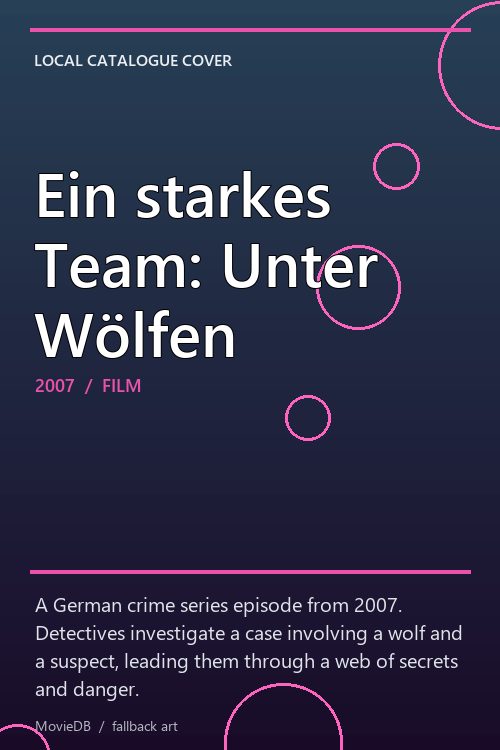 Ein starkes Team: Unter Wölfen poster