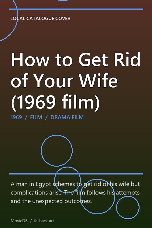 How to Get Rid of Your Wife (1969 film) poster