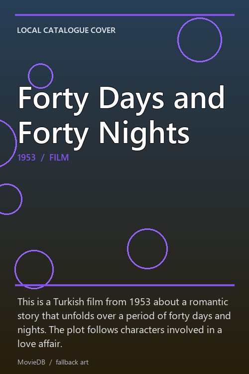 Forty Days and Forty Nights poster