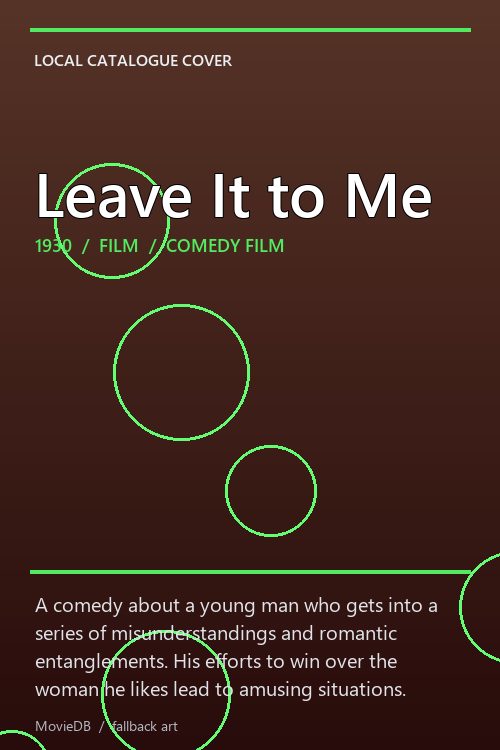 Leave It to Me poster