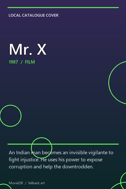 Mr. X poster