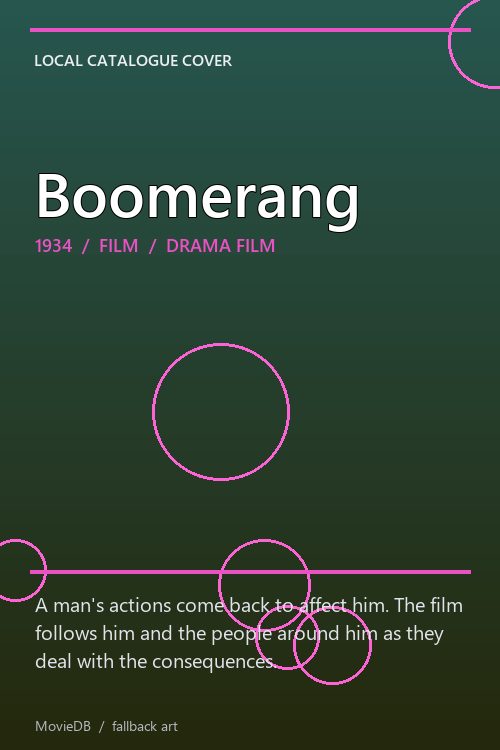 Boomerang poster