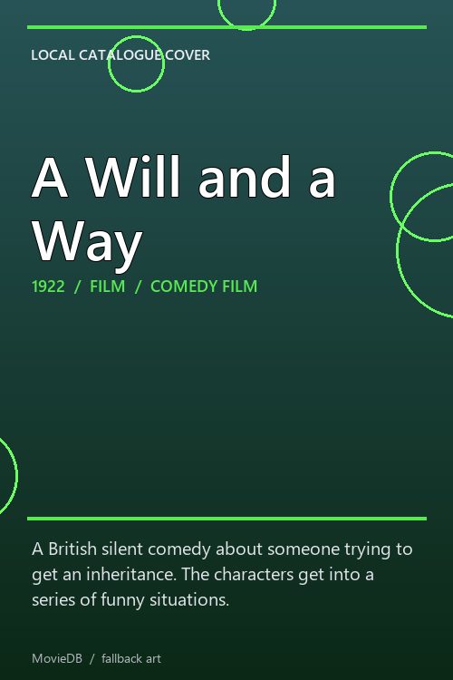 A Will and a Way poster
