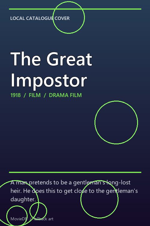 The Great Impostor poster