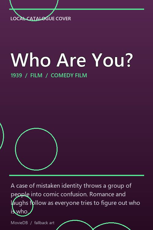 Who Are You? poster