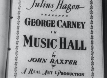 Music Hall poster