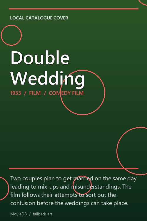 Double Wedding poster