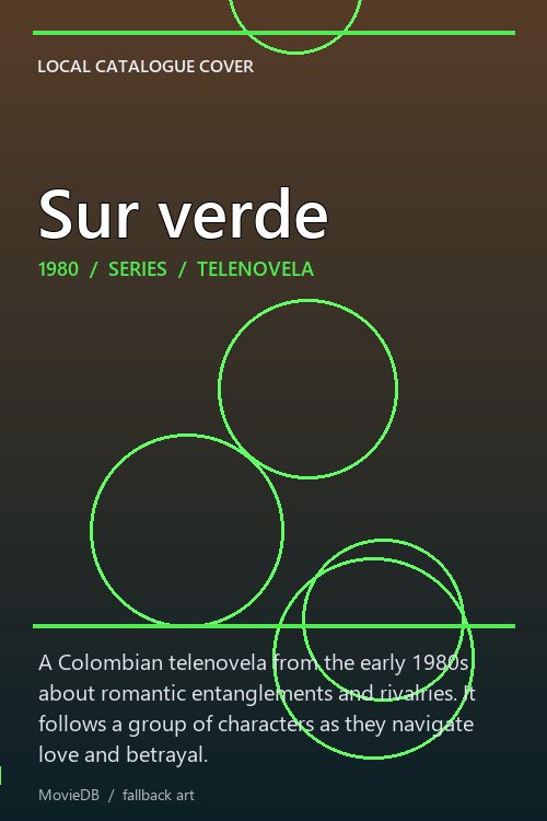 Sur verde poster