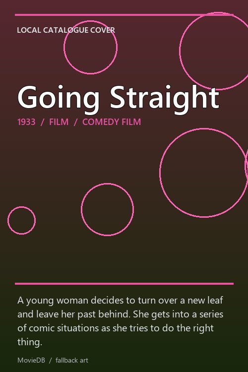 Going Straight poster