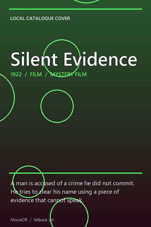 Silent Evidence poster