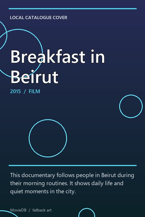 Breakfast in Beirut poster