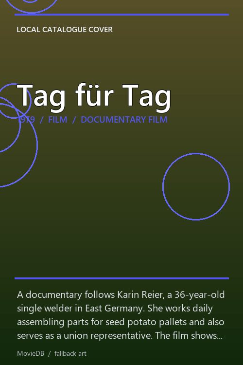 Tag für Tag poster
