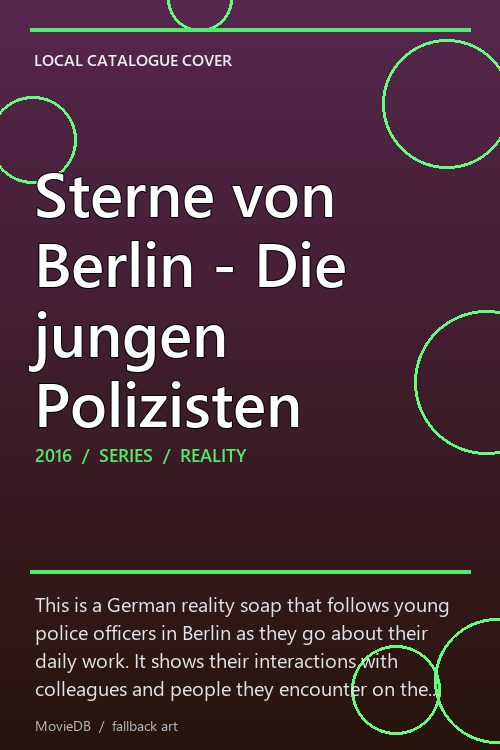 Sterne von Berlin - Die jungen Polizisten poster