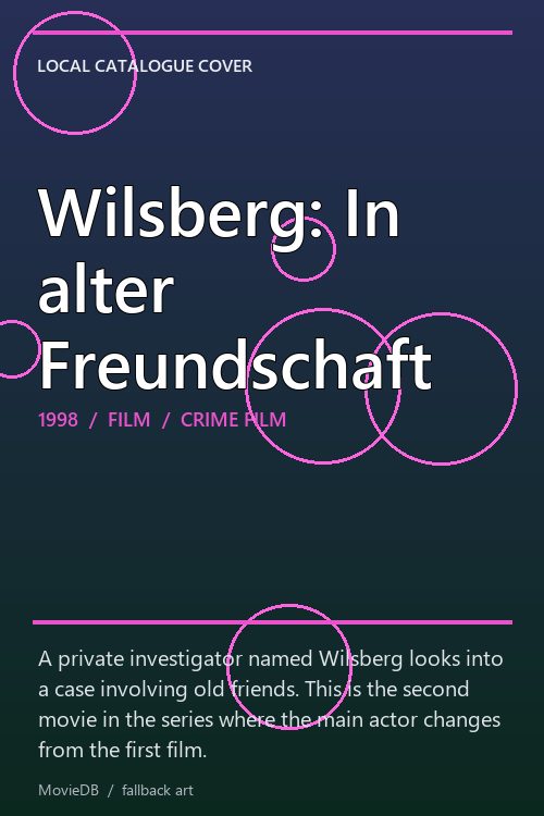 Wilsberg: In alter Freundschaft poster
