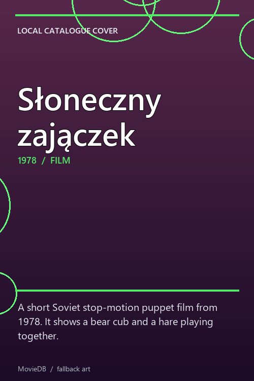 Słoneczny zajączek poster