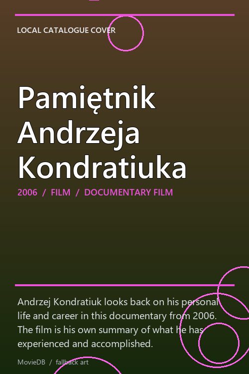 Pamiętnik Andrzeja Kondratiuka poster