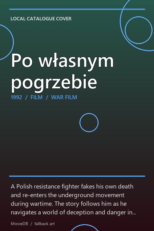 Po własnym pogrzebie poster