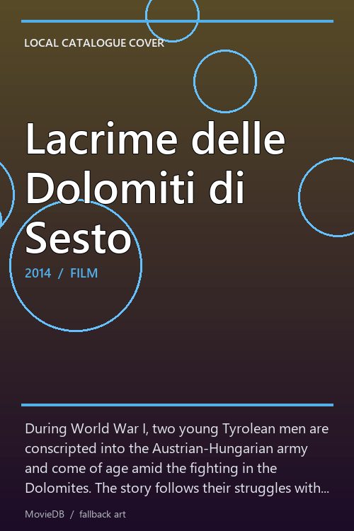 Lacrime delle Dolomiti di Sesto poster