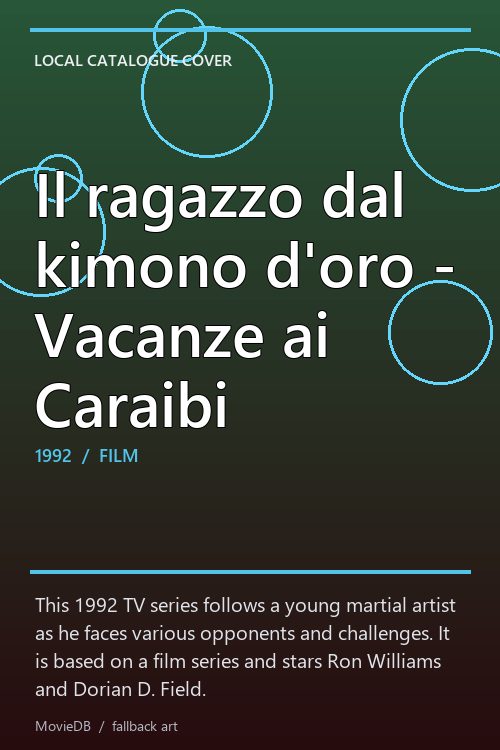Il ragazzo dal kimono d'oro - Vacanze ai Caraibi poster