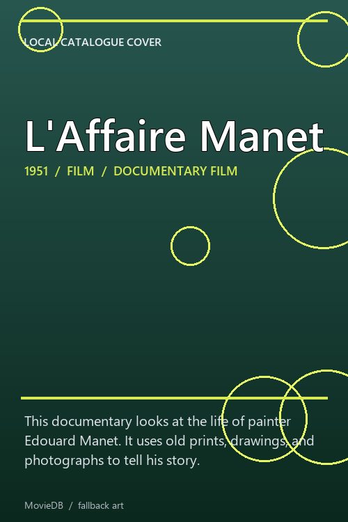 L'Affaire Manet poster