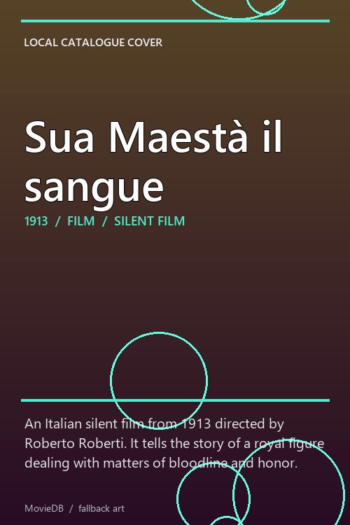 Sua Maestà il sangue poster
