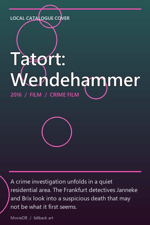 Tatort: Wendehammer poster