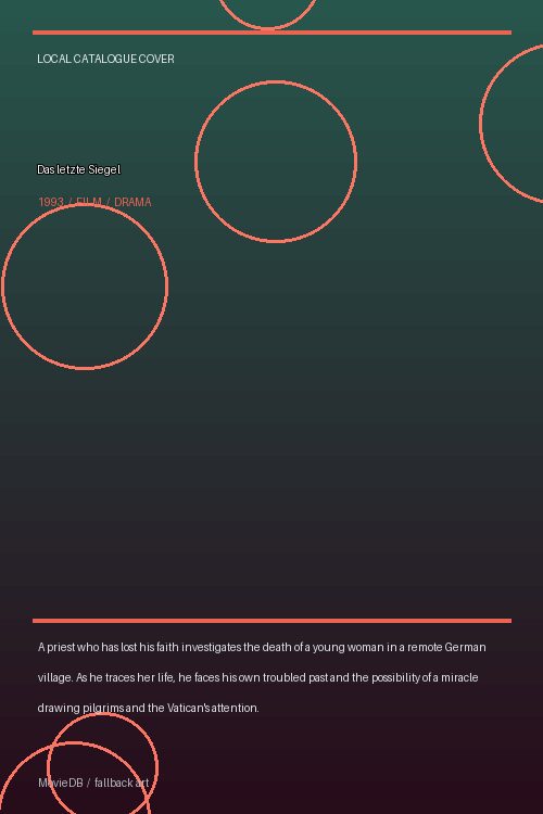 Das letzte Siegel poster