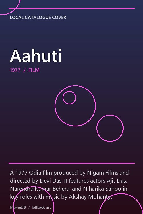 Aahuti poster