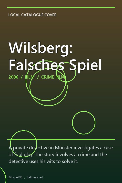 Wilsberg: Falsches Spiel poster