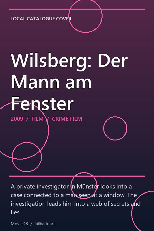 Wilsberg: Der Mann am Fenster poster