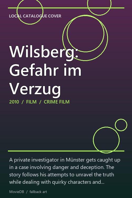 Wilsberg: Gefahr im Verzug poster