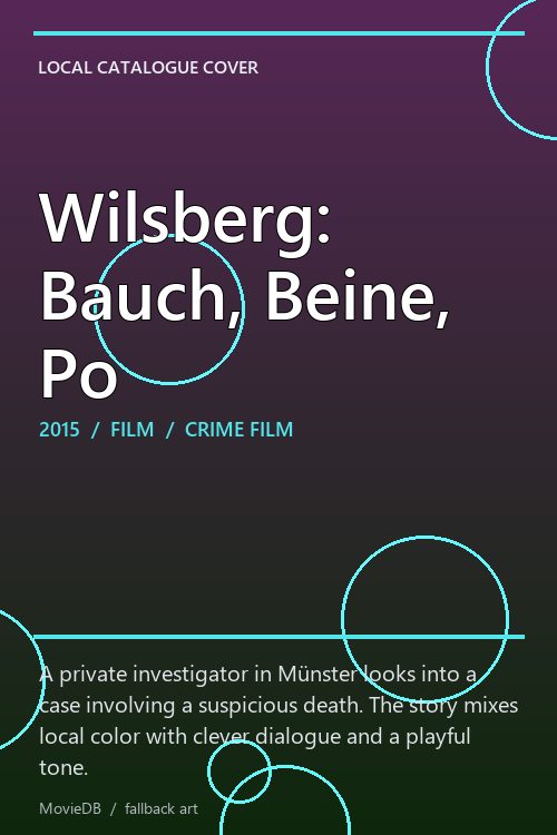 Wilsberg: Bauch, Beine, Po poster