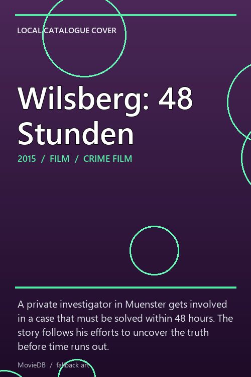 Wilsberg: 48 Stunden poster