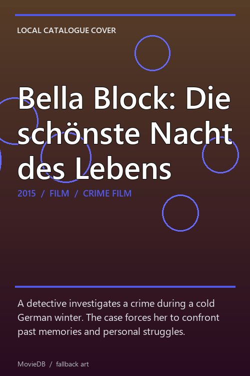 Bella Block: Die schönste Nacht des Lebens poster