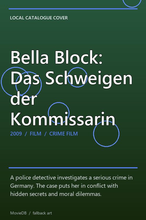 Bella Block: Das Schweigen der Kommissarin poster