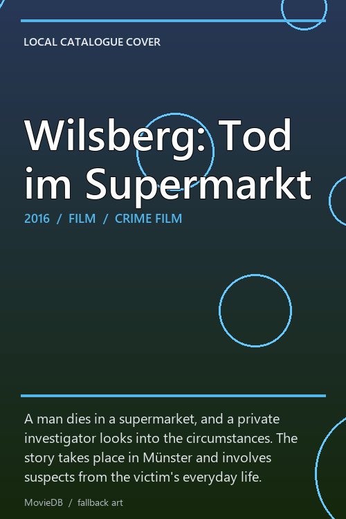 Wilsberg: Tod im Supermarkt poster