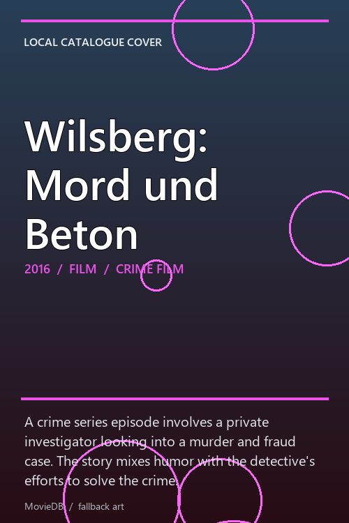 Wilsberg: Mord und Beton poster