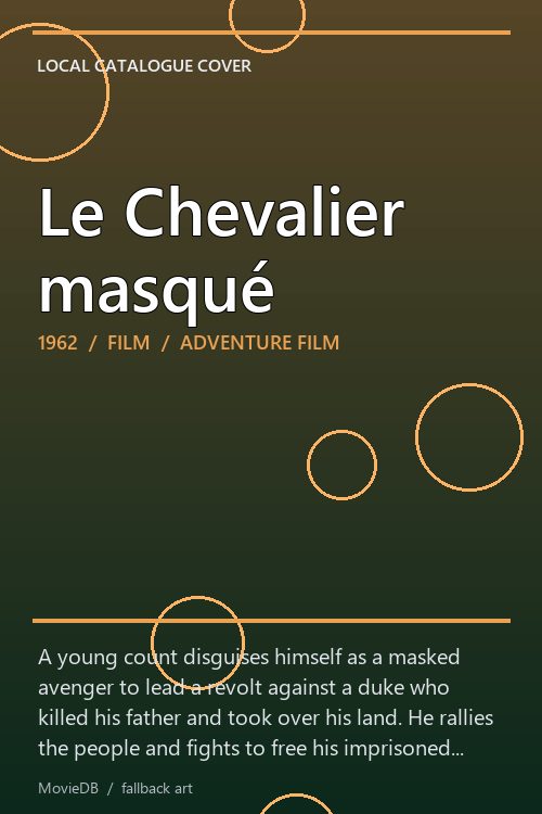 Le Chevalier masqué poster