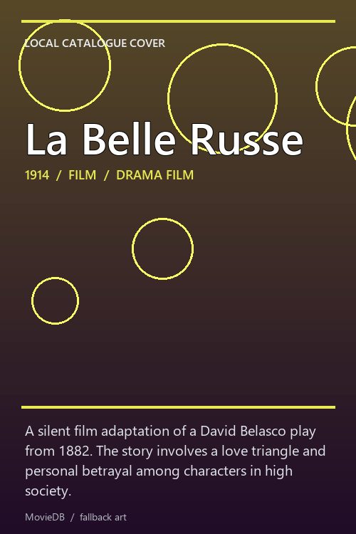 La Belle Russe poster