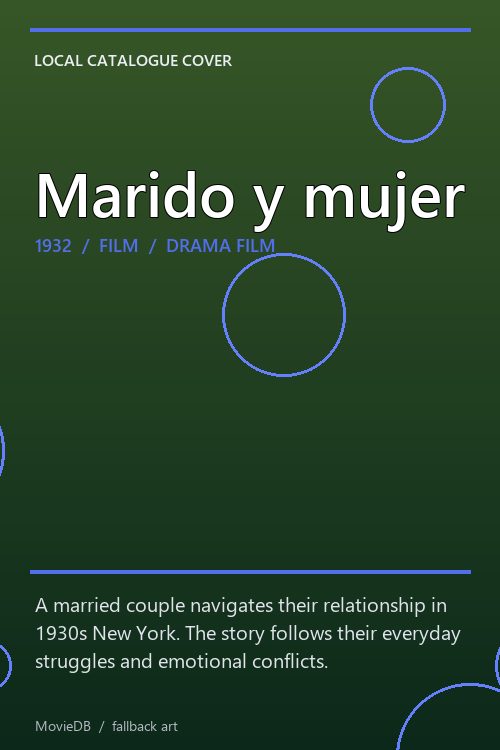 Marido y mujer poster