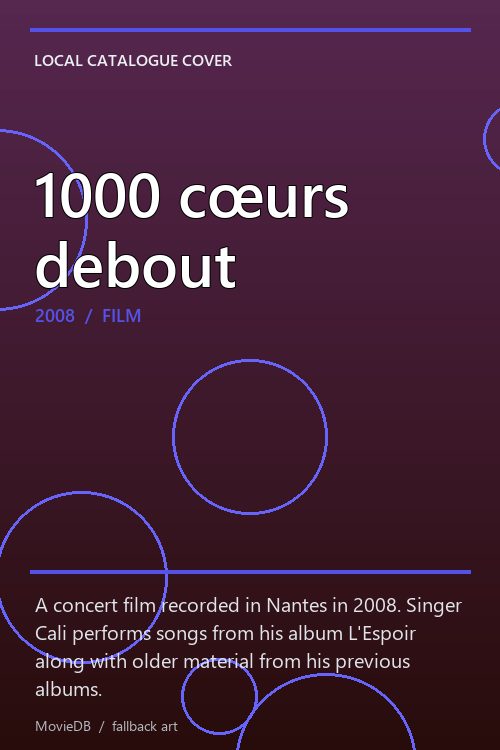 1000 cœurs debout poster