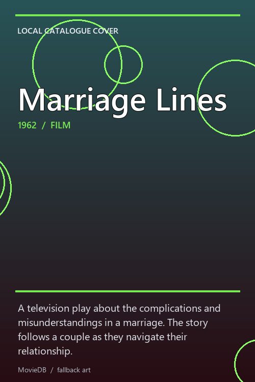 Marriage Lines poster