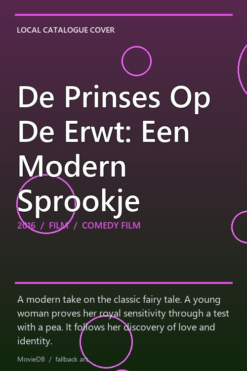 De Prinses Op De Erwt: Een Modern Sprookje poster
