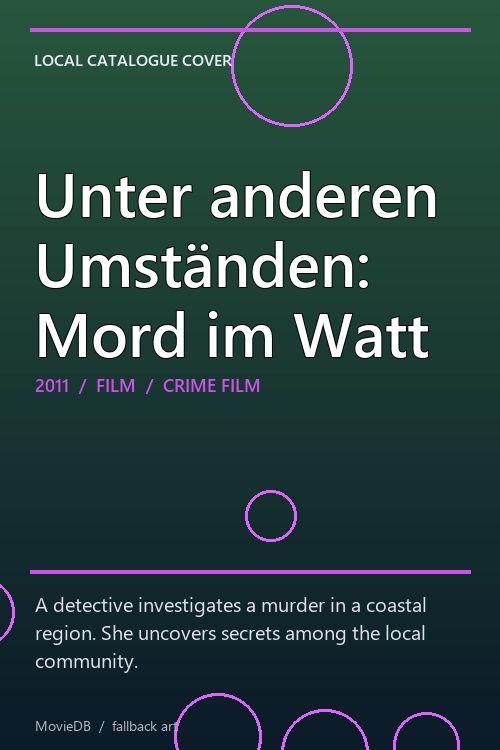 Unter anderen Umständen: Mord im Watt poster