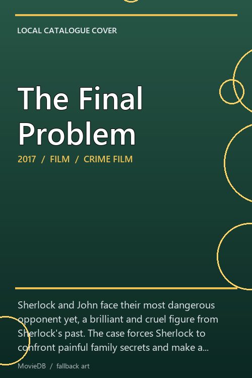 The Final Problem poster