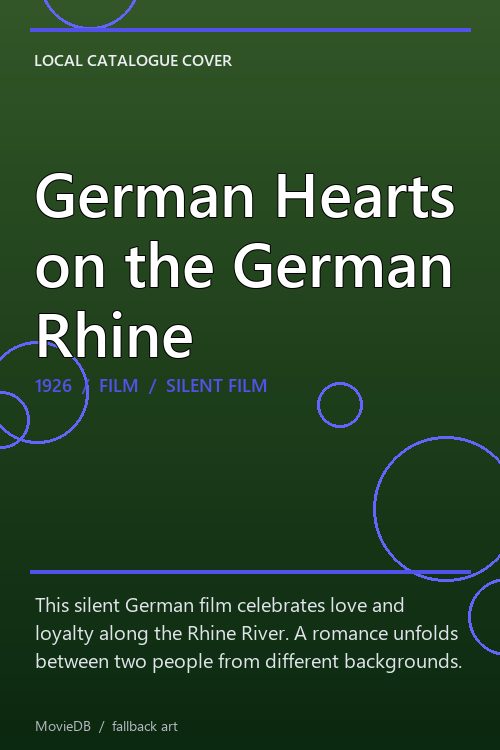 German Hearts on the German Rhine poster